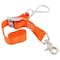 Keeper Trunk Tie-Down, 1 in W, 3 ft L, Orange, 100 lb, Looped Hook, Snap Hook End Fitting 85110 - alternate 2