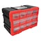 Performance Tool 12-Drawer Storage Bin, Interlocking, Transparent Drawers, Wall Mount W5912 - alternate 1