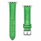Elegani Alligator-Embossed Leather Watch Replacement Band Compatible with Apple Watch 46mm, Green LAT-GRN-46mm - alternate 1