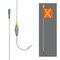 Safetywhips Warning Whip Super Duty All Weather Whip with Flag, White Whip, Orange Flag, Yellow Reflective X SD08-X-30B-SC4CA - alternate 2