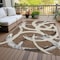 Homeroots 5' X 8' Brown Beige And Gray Abstract Washable Indoor Outdoor Area Rug 599113 - alternate 6