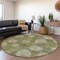 Homeroots 8' Green Ivory And Sage Round Polka Dot Washable Indoor Outdoor Area Rug 614667 - alternate 5