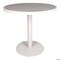 Newtechwood 31 1/2" PolyAluminum Round Table in Icelandic Smoke White OD-RPT-720-SW - alternate 1