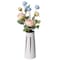 Fabulaxe 9.5 H Ceramic Modern Painted Brushstrokes Tapered Flower Table Vase, Black and White QI004060.L - alternate 4