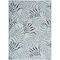 Homeroots 4' X 6' Navy Blue Ivory And Blue Palm Leaf Indoor Outdoor Area Rug 552515 - alternate 6