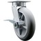 Service Caster 8 Inch Kingpinless Thermoplastic Rubber Wheel Swivel Caster with Brake SCC SCC-KP30S820-TPRRD-SLB - alternate 1