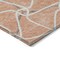 Homeroots 3' X 5' Salmon And Ivory Geometric Washable Indoor Outdoor Area Rug 612899 - alternate 7