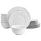 Elama Henryi 18 Piece Porcelain Dinnerware Set in White ELM-HENRYI-18 - alternate 1