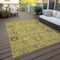 Homeroots 3' X 5' Gold Wheat And Gray Oriental Washable Indoor Outdoor Area Rug 582068 - alternate 7