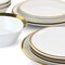 Gibson Home Premier Gold Fine Ceramic 12 Piece Dinnerware Set 129380.12 - alternate 3