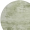 Homeroots 8' Olive Green And Ivory Round Abstract Washable Indoor Outdoor Area Rug 602733 - alternate 4