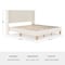 Martha Stewart Maisie King Upholstered Platform Bed, Wingback Headboard and Cushioned Siderails TW-3WDB0032BC-K-OWH-MS - alternate 6