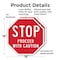 Signmission Stop Proceed with Caution, 18 inch X 18 inch, Plastic Sign, 2PK OC-P-2PACK-18-15 - alternate 4