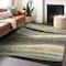 Homeroots 10' X 14' Taupe Gray And Black Abstract Washable Indoor Outdoor Area Rug 603694 - alternate 3