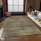 Homeroots 3' X 5' Brown Beige And Taupe Striped Washable Indoor Outdoor Area Rug 588076 - alternate 3