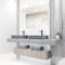 Vigo Tarragona Gothic Gray Concreto Stone 19 in. L x 14 in. W x 4 in. H Rectangular Vessel Bathroom Sink VG04067 - alternate 5