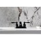 Kingston Brass Double-Handle 4" Centerset Bathroom Faucet with Pop-Up Drain, Matte Black FB2600KL - alternate 4