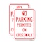 Signmission No Parking Permitted on Crosswalk, 18'' X 24'' 2 Signs, Heavy Gauge Aluminum, 2PK A-1824-2PACK-23678 - alternate 1