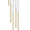 Z-Lite Forest 5 Light Chandelier, Modern Gold, 12 In W x 23.75 In H 919MP24-5R-MGLD-LED - alternate 3