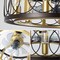 Jonathan Y Celeste 21.6" 6-Light Industrial Farmhouse 6-Speed Metal Mobile-App/Remote-Controlled Caged LED Ceil JYL9732B - alternate 5