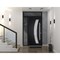 Vdomdoors Steel Door Deux 6500 Black Sidelight and Transom Window Stainless Inserts Single Modern Painted-W36 DEUX6500EXD-BLK-W36+16 x H80+16-Right-hand Inswing - alternate 3