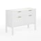 Martha Stewart Hutton Shaker Style Home Office 4 Drawer Lateral File Cabinet in White w/Polished Brass Hardware ZG-ZP-13-WH-GLD-MS - alternate 1