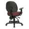 Office Star Products Ergonomic Fabric Sculptured Ergonomic Managers Chair, Burgundy 8180-227 - alternate 2