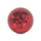 Homeroots 6" Red Paper Mache Hand Painted Orb Decorative Orb 635386 - alternate 1