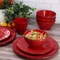 Elama Malibu Ocean Bloom 16-Piece Dinnerware Set in Red ELM-MALIBU-OCEAN-BLOOM - alternate 6