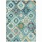 Homeroots 3' X 5' Teal Blue Beige And Ivory Southwestern Washable Indoor Outdoor Area Rug 632281 - alternate 1
