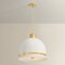Hudson Valley Lighting Briscoe 3 Light Pendant in Aged Brass and Soft White Finish 2133-AGB/SWH - alternate 5