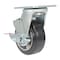 Vestil Rubber Swivel With Brake Caster 5 In. Diameter x 2 In. Width 661 Lb. Capacity Dark Black/Gold CST-VE-5X2MRA-SWB - alternate 4