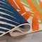 World Rug Gallery Palm Frond Indoor/Outdoor Area Rug 8 ft Round Multi 5550MULTI8RND - alternate 3