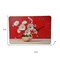 Homeroots 24" Gold Red And White Solid Wood and Acrylic Silent Daisies Floral Wall Clock 626574 - alternate 4