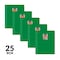 C-Line Products 8-1/2" x 11" Green Two-Pocket Heavyweight Poly Portfolio Folder with Prongs, 25EA/BX, 6BX/CT 33963-BX - alternate 3