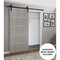 Sartodoors Sliding Barn Door with Hardware, Planum 0020 Grey Oak, 6.6FT Rail Hangers Sturdy Set, Modern Solid PLANUM0020BD-B-SD-3096 - alternate 1