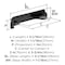 Amerock Haven 3 inch or 3-3/4 inch (76mm or 96mm) Center-to-Center Matte Black Cabinet Cup Pull, 25PK 25VMP37180MB - alternate 3