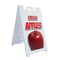 Signmission Fresh Apples, A-Frame & 2 Decals Installed, Heavy-Duty Plastic Frame SBHD-D-2436-Fresh Apples - alternate 1