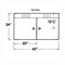 Mustee DURASTONE UTILATWIN 40" Double Laundry Tub - Wall 26W - alternate 2