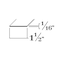 Brunner Aluminum Flat Bar 1-1/2" x 1/16", 6063-T5 12 Feet Satin Anodized B224 S12 - alternate 2