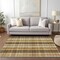 Homeroots 3' X 5' Wheat Ivory And Brown Plaid Washable Indoor Outdoor Area Rug 614023 - alternate 6