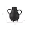 Homeroots 8" Black Two Handle Ceramic Jug Vase 392540 - alternate 5