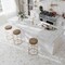 Apollo Tile Serena 12x12 White Gray Gold Dolomite, Carrara Marble Mosaic Clover Wall and Floor Tile, 5PK APLTSC88F09A - alternate 2