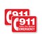 Signmission 911 Police Fire Medical Emergency, 12'' X 18'' 2 Signs, Heavy Gauge Aluminum, 2PK A-1218-2PACK-2571 - alternate 1