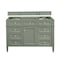 James Martin Vanities Brittany 48" Single Vanity, Smokey Celadon, w/ 3 CM Tajnar Eclos Top 650-V48-SC-3TJR - alternate 5