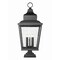 Z-Lite Raphael Sand Black 5 Light Outdoor Pier Mounted Fixture 5029PHXXLS-LSQPM-BK - alternate 4