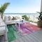 Homeroots 3' X 5' Purple Salmon And Green Abstract Washable Indoor Outdoor Area Rug 610955 - alternate 5