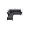 Homeroots 88" Gray Fabric Modular Sofa With Black Legs 568271 - alternate 6