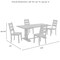 Crosley Joanna 5-Piece Dining Table Set For 4 KF13064RB-RB - alternate 3