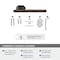 Amerock St. Vincent Oil Rubbed Bronze Contemporary Single Post Toilet Paper Holder BH36041ORB - alternate 3
